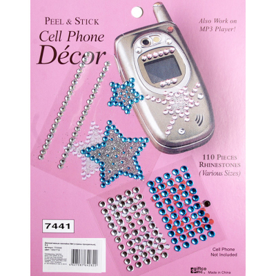 Наклейка декоративная из страз (1065/7735) голубой в интернет-магазине Швейпрофи.рф