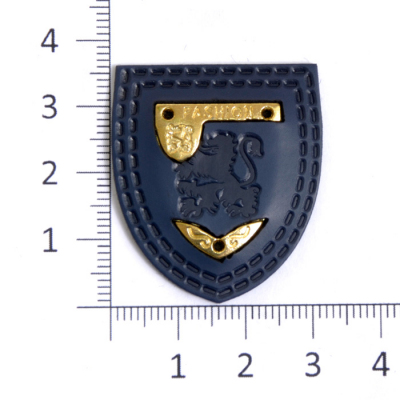 Нашивка кожзам. Y5640 Fashion 3,3*3,7 см 7б в интернет-магазине Швейпрофи.рф