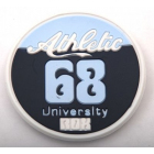 Нашивка резин. 0172-0116 (7А) «Athletic Univercity 68» 6*6 см