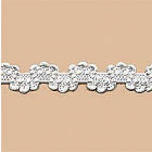 Резинка ажурная  6 мм GET-006 (уп. 25 м) бел.