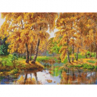 Рисунок на канве Каролинка КК-009 «Осень в отражении» 22*30 см