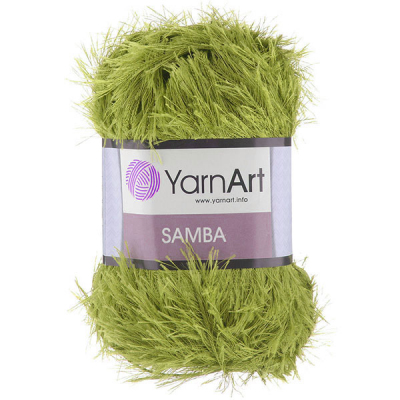 Пряжа Травка (YarnArt Samba), 100 г / 110 м, 0035 салатовый в интернет-магазине Швейпрофи.рф