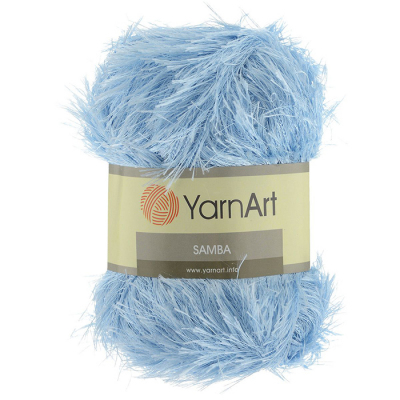 Пряжа Травка (YarnArt Samba), 100 г / 110 м, 2029 голубой в интернет-магазине Швейпрофи.рф