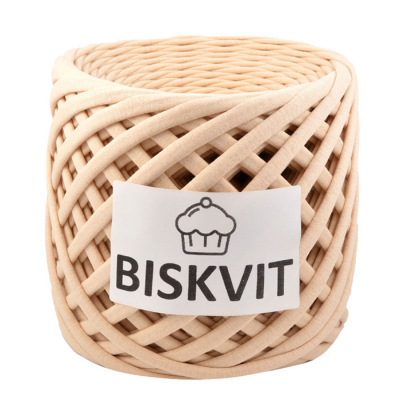 Пряжа Бисквит (Biskvit) (ленточная пряжа) ваниль в интернет-магазине Швейпрофи.рф