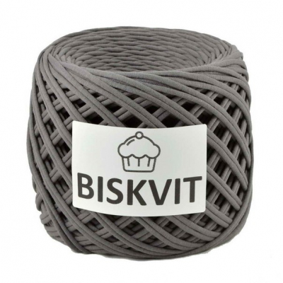 Пряжа Бисквит (Biskvit) (ленточная пряжа) графит в интернет-магазине Швейпрофи.рф