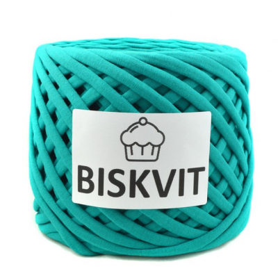 Пряжа Бисквит (Biskvit) (ленточная пряжа) изумруд ИМ в интернет-магазине Швейпрофи.рф