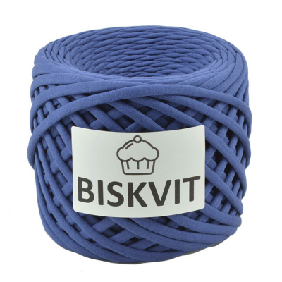 Пряжа Бисквит (Biskvit) (ленточная пряжа) индиго ИМ в интернет-магазине Швейпрофи.рф