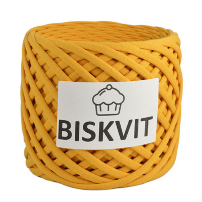 Пряжа Бисквит (Biskvit) (ленточная пряжа) горчица в интернет-магазине Швейпрофи.рф