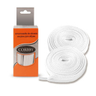 Шнурки Corbby  90 см с пропиткой плоские 5208C белый