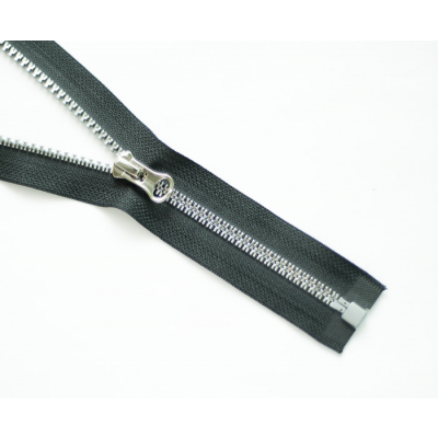 Молния Т5 трактор MaxZipper ТТ  80 см серебро/чёрный 26380 в интернет-магазине Швейпрофи.рф
