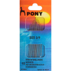 Иглы ручные PONY 02861 № 3-9 для наметки (наб. 10 шт.)