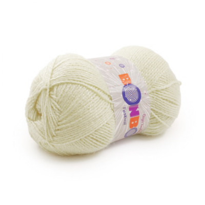 Пряжа Бонбон Фестивал (Bonbon Festival Nako), 100 г / 300 м 98223 молочный в интернет-магазине Швейпрофи.рф