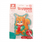 Набор для творчества Школа талантов 4344430 из фетра «Пушистая белочка» 8*11 см