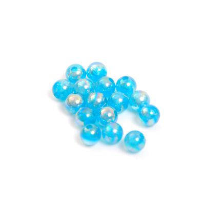 Бусины пластм.  6 мм  перламутр (уп. 10 г) 12 морская волна в интернет-магазине Швейпрофи.рф