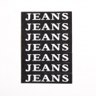 Нашивка LA 91 «JEANS» 1,5*7 см черный