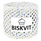 Пряжа Бисквит (Biskvit) (ленточная пряжа) маршмэллоу (ЛК)