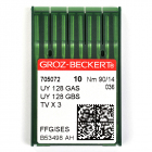 Иглы пром. маш. Groz-Beckert UY 128 GAS SIN (FFG/SES) № 90 (уп. 10 шт.) 705072