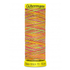 Нитки п/э Гутерман GUTERMAN DECO STITCH №70  70 м мультиколор для декоративных швов 702161 цв.9873