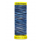 Нитки п/э Гутерман GUTERMAN DECO STITCH №70  70 м мультиколор для декоративных швов 702161 цв.9962