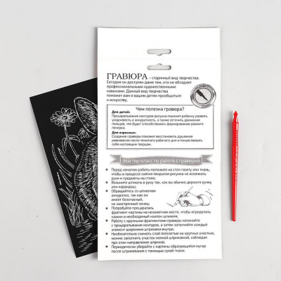 Гравюра Школа Талантов 2108207 «Кролик» 14,5*21 см Гр с эффектом серебро в интернет-магазине Швейпрофи.рф