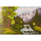 Рисунок на канве МП (24*35 см) 0397 «Горная река» (снят)