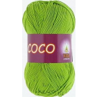 Пряжа Коко Вита (Coco Vita Cotton), 50 г / 240 м, 3861 салатовый