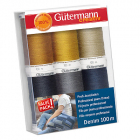 Нитки п/э Гутерман GUTERMAN DENIM 100 м набор 6 кат. 731144 (7726432)