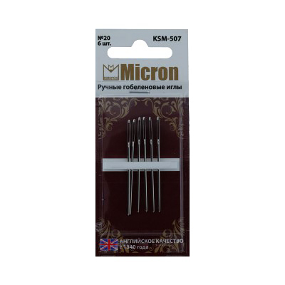 Иглы ручные Micron KSM-507 гобеленовые  (уп. 6 шт) в интернет-магазине Швейпрофи.рф