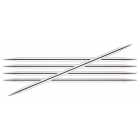 Спицы носочные Knit Pro  Nova Metal  3,25 мм/ 15 см 10106 никелированная латунь