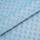 Ткань 45*50 см Плюш Minky dot 28896,голубой 100% п/э 615622