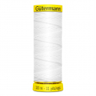 Нитки п/э Гутерман GUTERMAN Elastic 10 м для сборок и рюшей 744557 (425007) 5019 белый