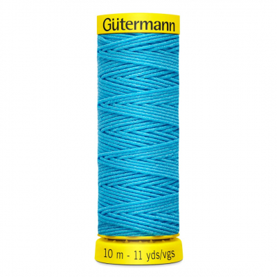 Нитки п/э Гутерман GUTERMAN Elastic 10 м для сборок и рюшей 744557 (425007) 6037 голубой в интернет-магазине Швейпрофи.рф