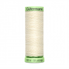 Нитки п/э Гутерман GUTERMAN TOP STITCH №30  30 м для отстрочки 744506 (132013) молочный 001