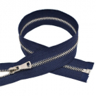 Молния Т5 MaxZipper 55 см никель/ 058 т. синий шлиф.звено