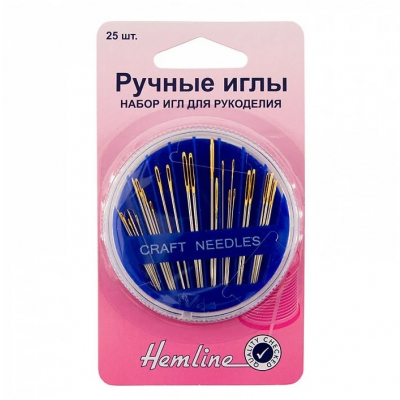 Иглы ручные Hemline 208.510 с острым кончиком №5-10 (наб. 20 шт.) в интернет-магазине Швейпрофи.рф