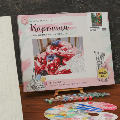Картина по номерам Арт Узор 5351095 «Европейский дворик» 40*50 см в интернет-магазине Швейпрофи.рф