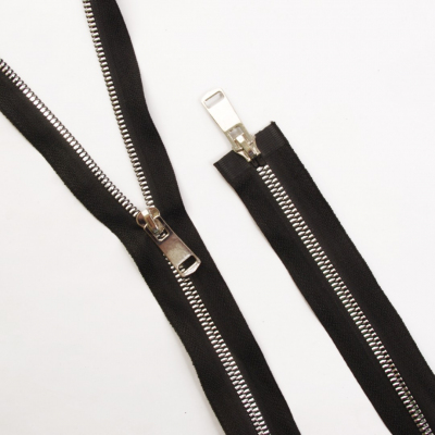 Молния Т5 трактор MaxZipper ТТ 80 (2 замк.) серебро/чёрный в интернет-магазине Швейпрофи.рф