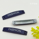 Нашивка LA240 метал. пластина пришивная «fashion» 0,5*3 см синий