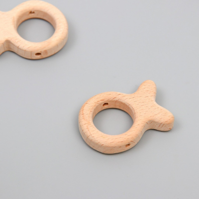 Бусина фигурная 9797082 «Рыбка» 3*4,1 см дерево в интернет-магазине Швейпрофи.рф