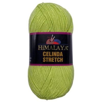 Пряжа Селинда Стретч (Celinda Stretch Himalaya ) ,100 г / 430 м, 212-11 салатовый в интернет-магазине Швейпрофи.рф